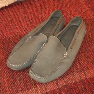 Men’s Leather Driving Loafer Grey 13M
